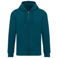 Heren Hooded Sweater Full Zip Native Spirit NS402 Peacock Green